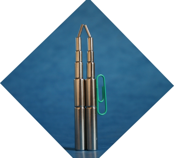Magnet Scheibe aus Neodym NdFeB N35 &oslash; 3 +-0,1 x 3,5 +-0,1 mm axial magnetisiert, vernickelt