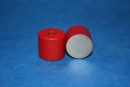 Topfmagnet aus AlNiCo ø 17,5 x 16 mm, rot lackiert mit Innengewinde M6