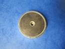 Magnetflachgreifer Hartferrit d80x18 mit Zylinderbohrung, Haftkraft 540 N ~ 55 kg 