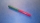 Magnet Stabmagnet aus AlNiCo 500 ø10  x 200 mm, Pole geschliffen axial magnetisiert über 200 mm Umfang lackiert, Nordpol rot, Süd grün