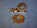 Magnet Ring Neodym NdFeB N45 d13xd9x3, vernickelt, axial...